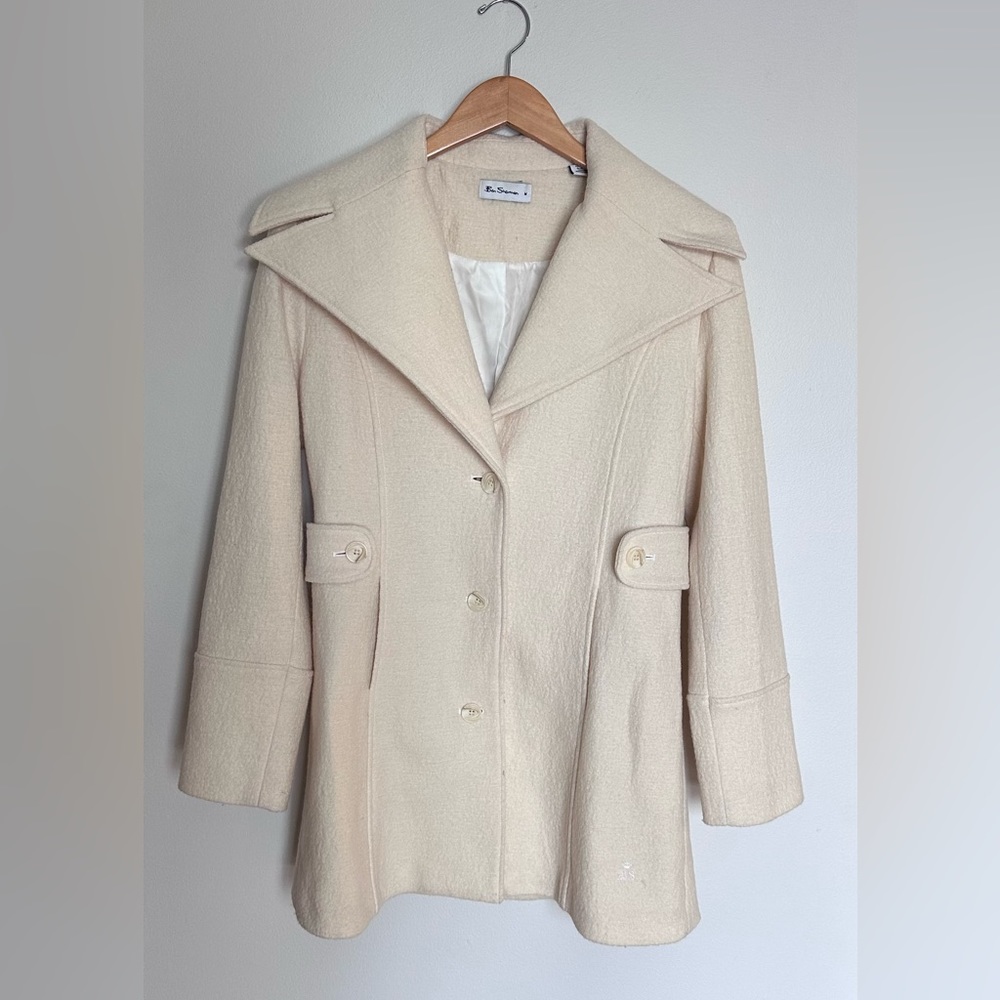 Ben Sherman Women’s Cream Pea Coat